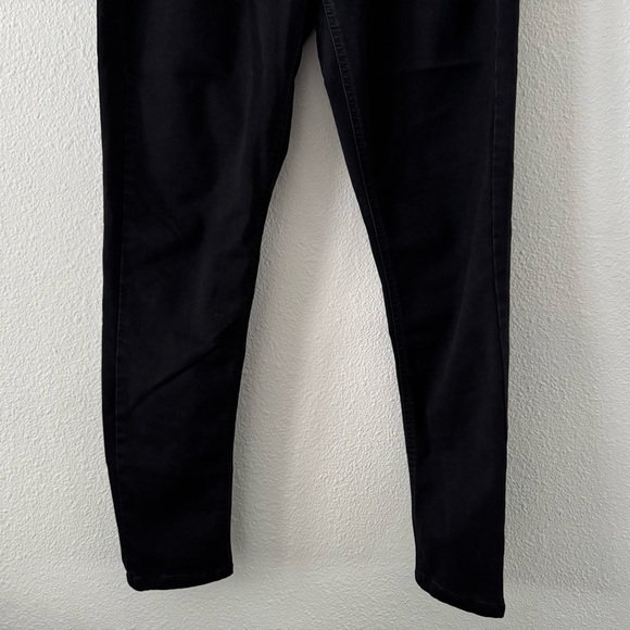 Black Curvy Skinny Stretch Jeans Double Button Plus Sz 16W Angels Forever Young - Picture 8 of 13